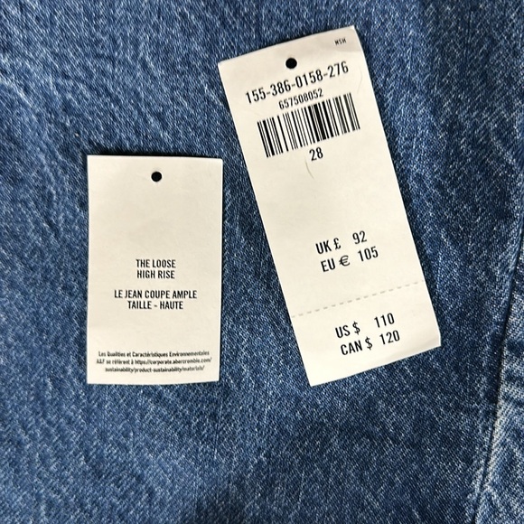 Abercrombie The Loose High Rise Jeans - Picture 2 of 6